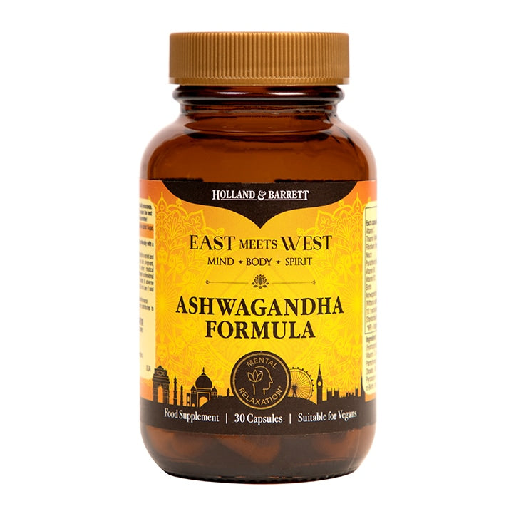 East Meets West Ashwagandha Complex Capsules Mental Wellbeing Support Holland&Barrett   