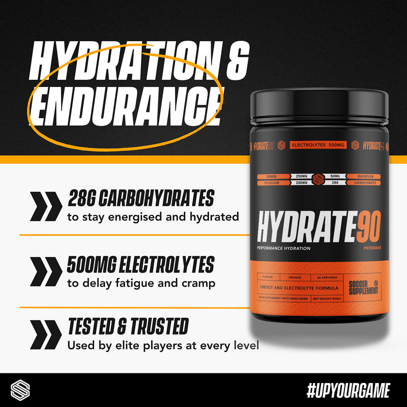 Soccer Supplement hydration powder orange 26 servings, imported from the UK