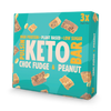 Pulsin Choc Fudge & Peanut Keto Bar 3x30g - British product