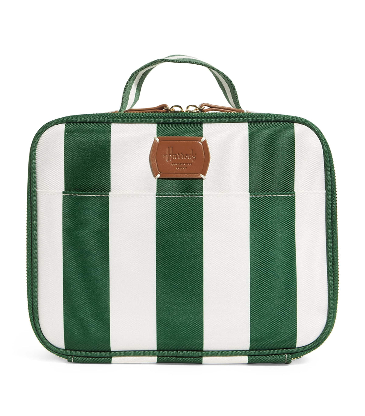 Insulated Striped Sandwich Box with Front Pocket and Handle, 23cm x 28cm x 9cm