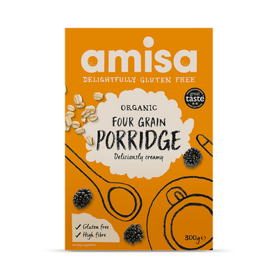 Holland & Barrett Amisa Organic Four Grain Porridge 300g- Buy online at McGrocer