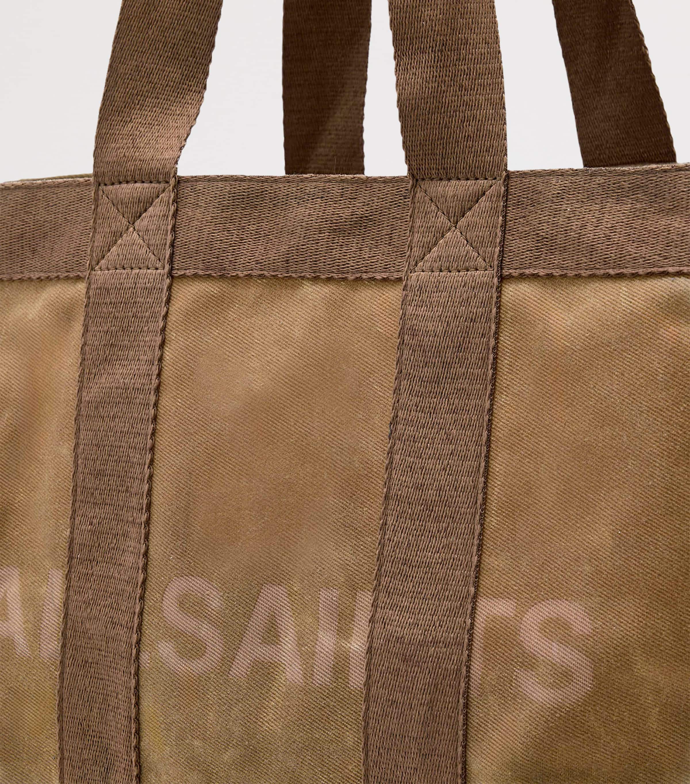 AllSaints Layo organic cotton canvas tote bag, imported from the UK