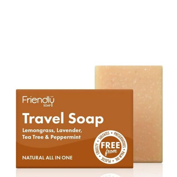 Friendly Soap travel bar 6-pack 95g each, UK version