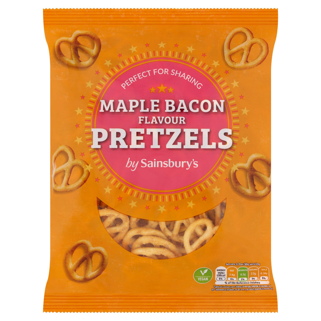 Sainsbury's Maple Bacon Pretzels 150g