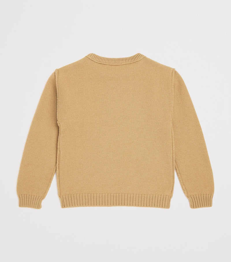 AMI Paris wool sweater with chest motif for children ages 4-12 years - British product