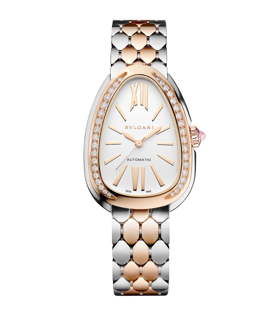 Bvlgari Serpenti Seduttori rose gold diamond watch 34mm (British brand)