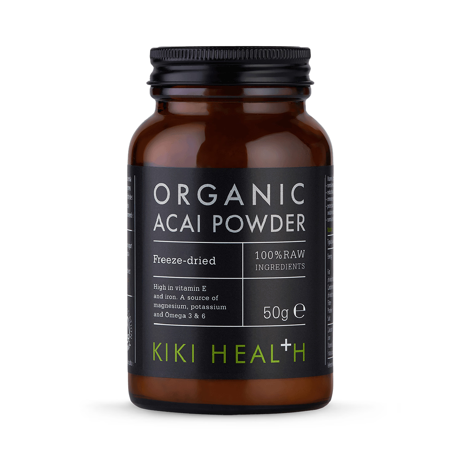 KIKI Health organic acai powder 50g, imported from the UK