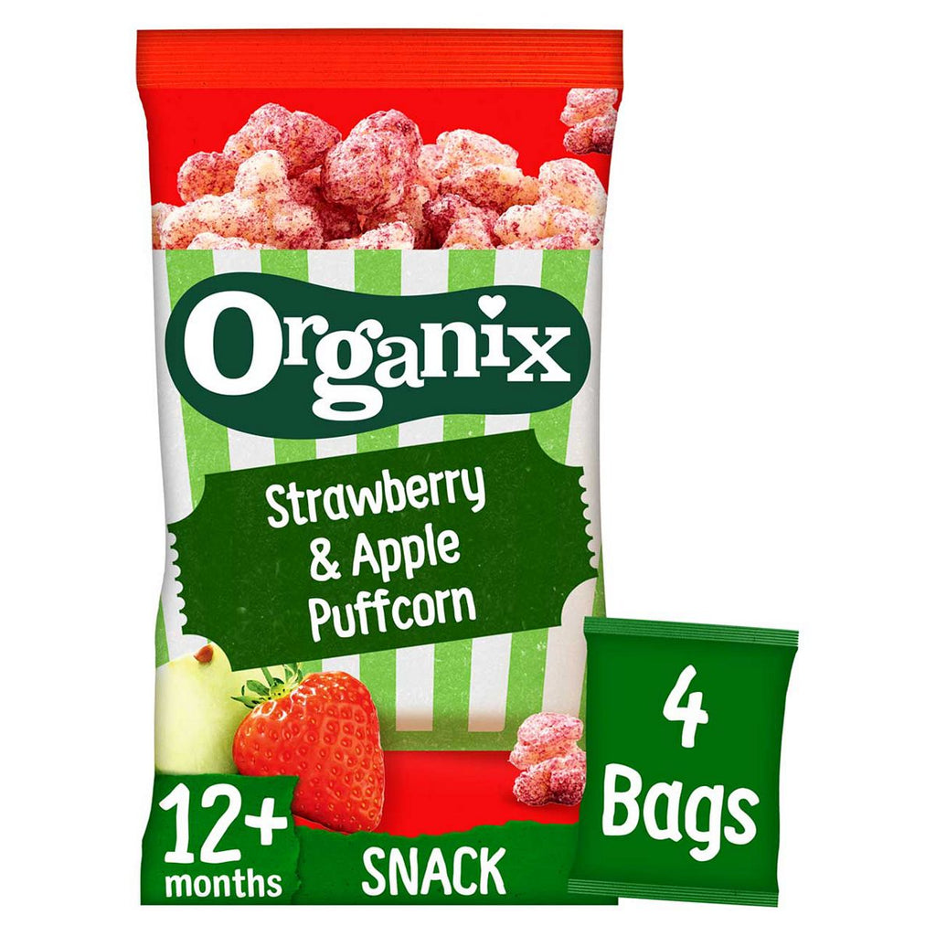 Organix Strawberry & Apple Puffcorn 40g (4x10g)