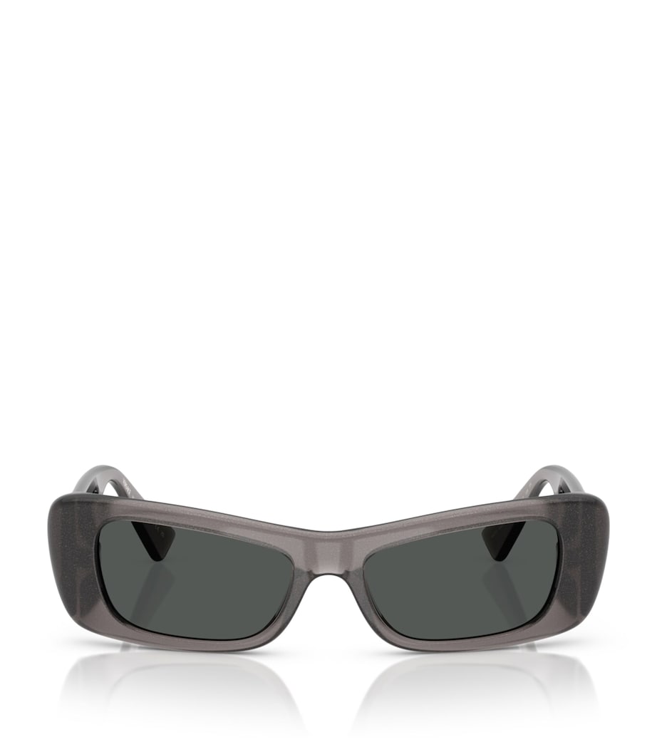 Versace VE4481 sunglasses in grey with shiny grey lenses (British brand)