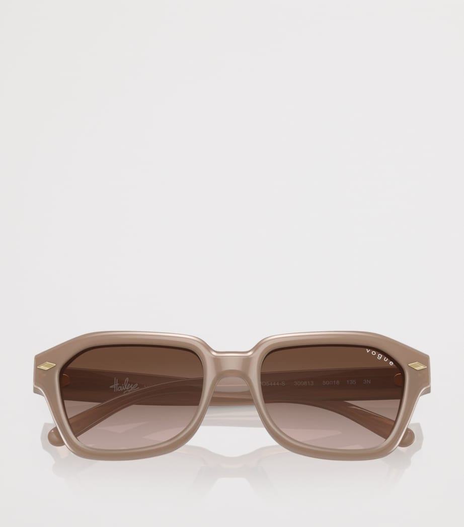 Vogue irregular acetate sunglasses with gradient lenses, UK version