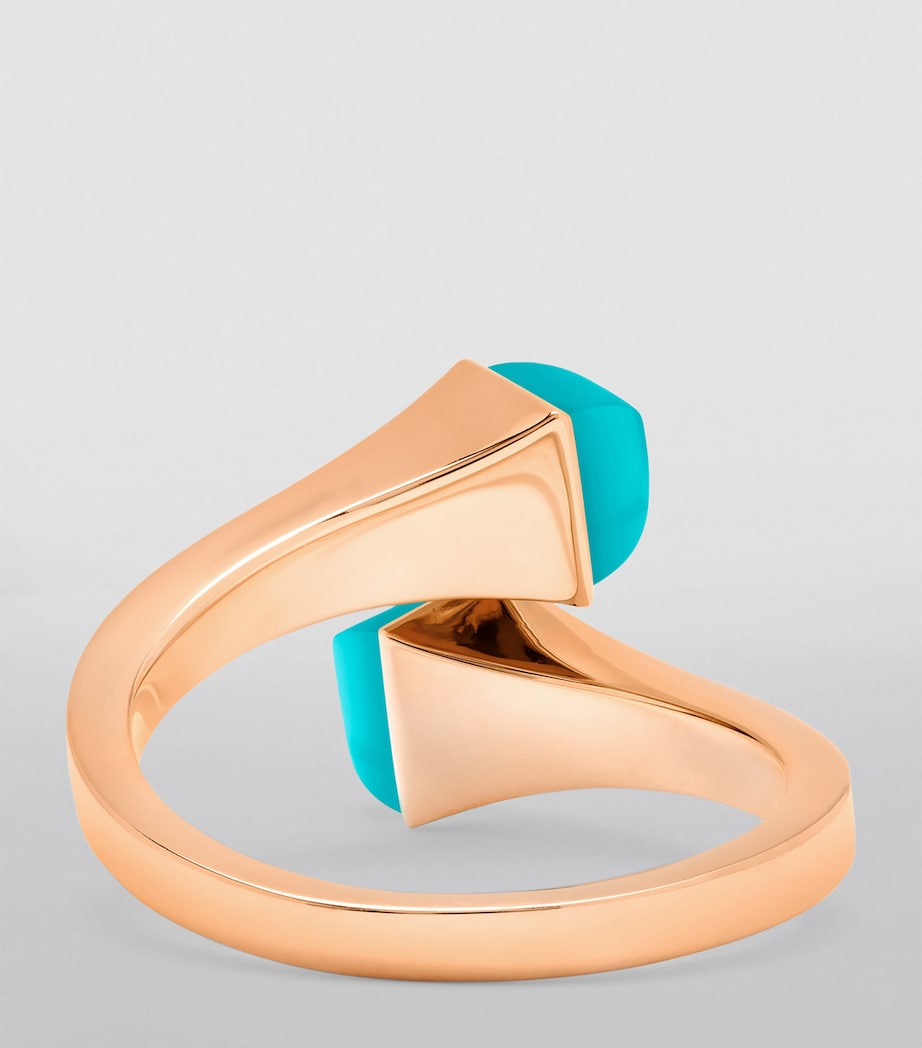 MARLI New York Cleo ring rose gold diamond turquoise - British product