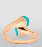 MARLI New York Cleo ring rose gold diamond turquoise - British product