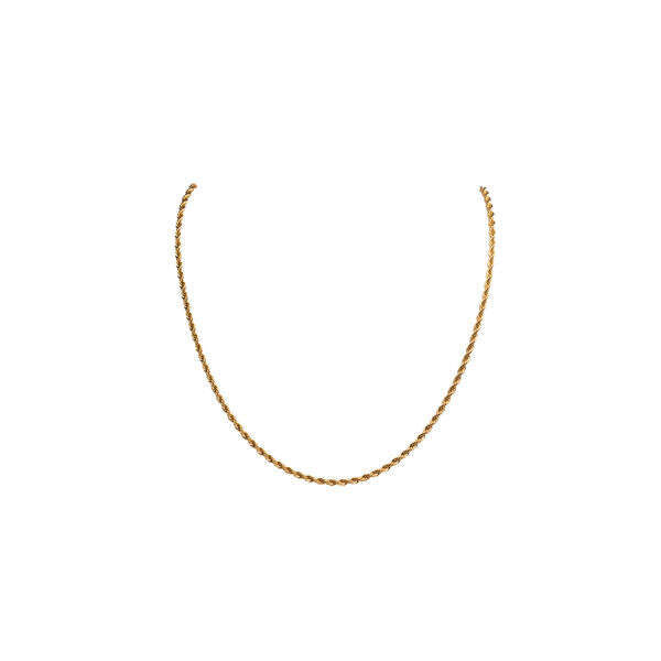 SVNX gold rope chain necklace for men (British brand)