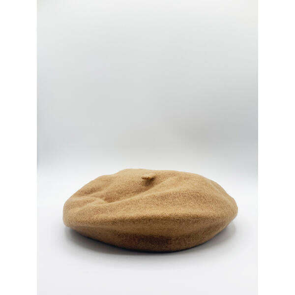 SVNX plain brown felt beret, UK version