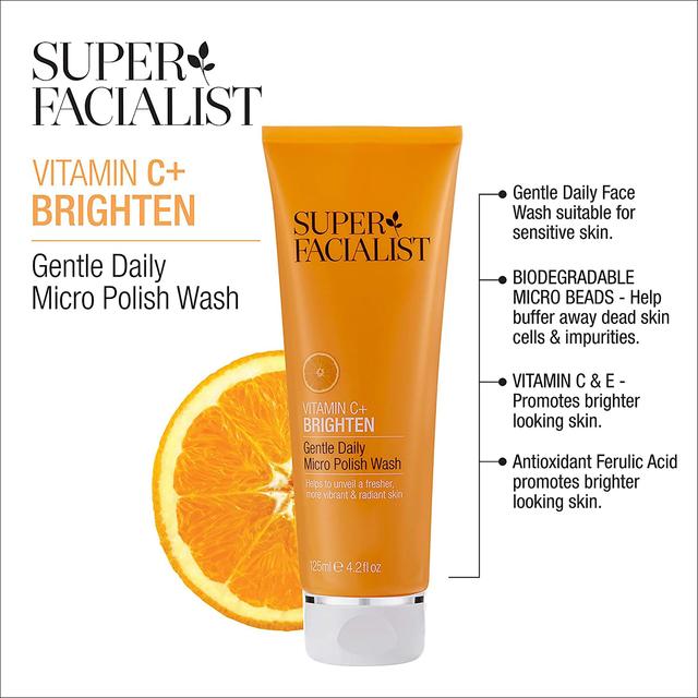 Super Facialist Vitamin C Polishing Face Wash   125ml GOODS M&S   