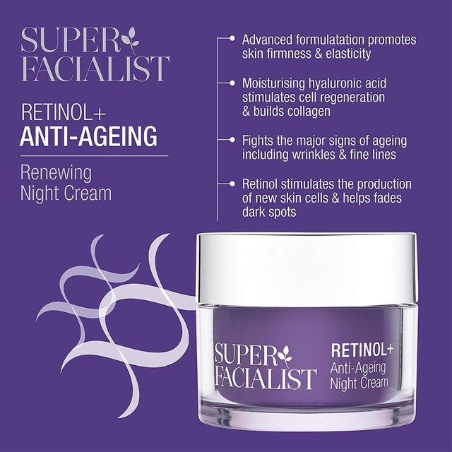 Super Facialist Retinol Anti Aging Night Cream   50ml GOODS M&S   