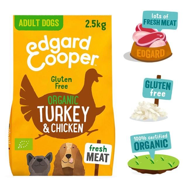 Edgard & Cooper Gluten Free Dog Food Organic Free-Range Turkey & Chicken   2.5kg GOODS M&S   