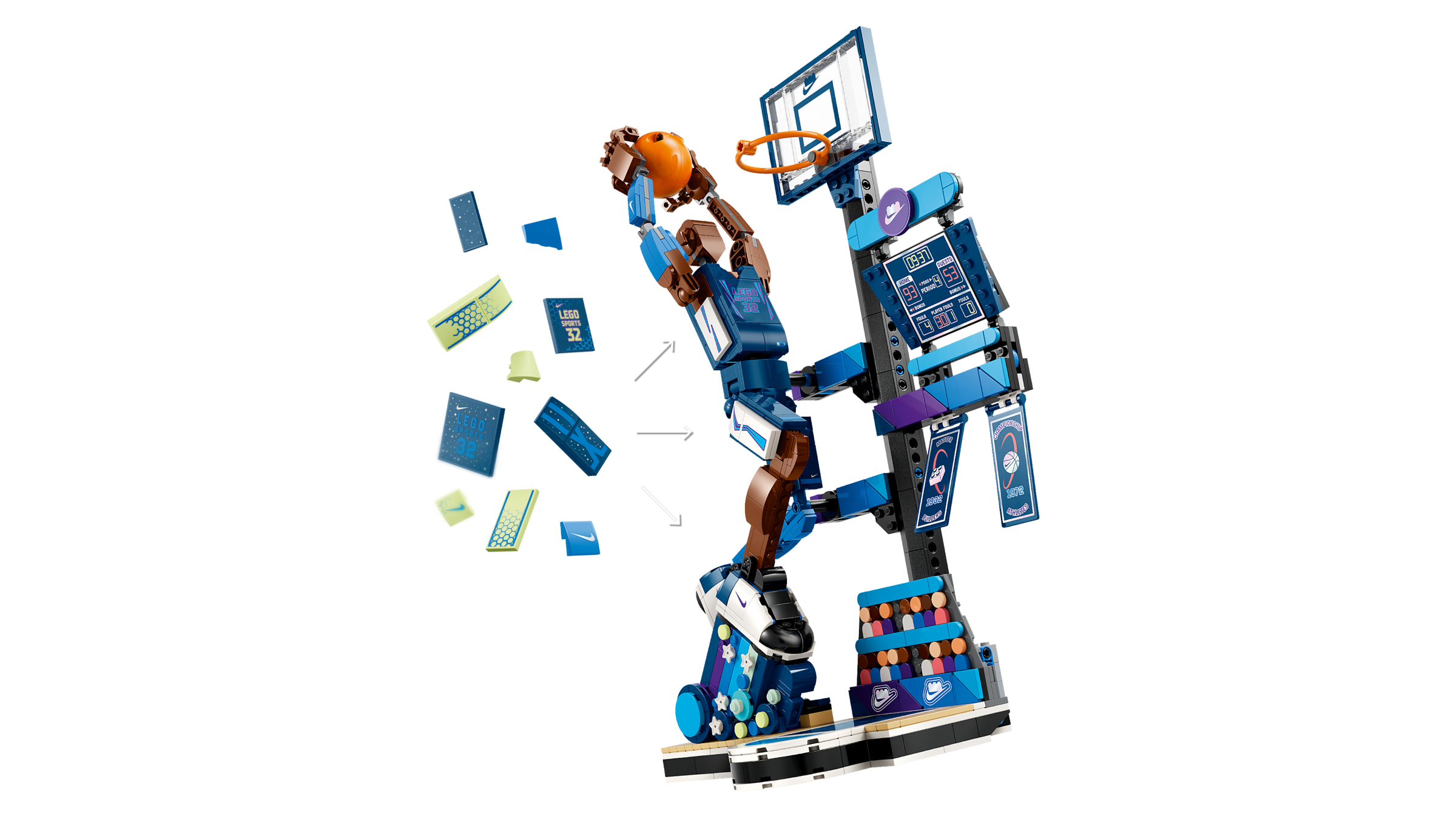 Nike Slam Dunk LEGO building set with 809 pieces (British brand)