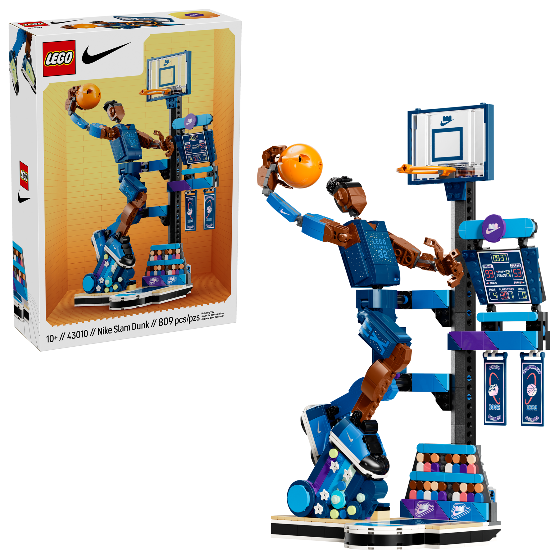 Nike Slam Dunk LEGO building set with 809 pieces (British brand)