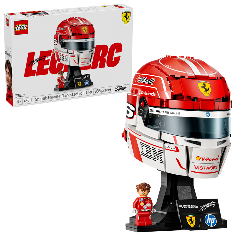 LEGO Charles Leclerc Helmet building set 886 pieces - British product