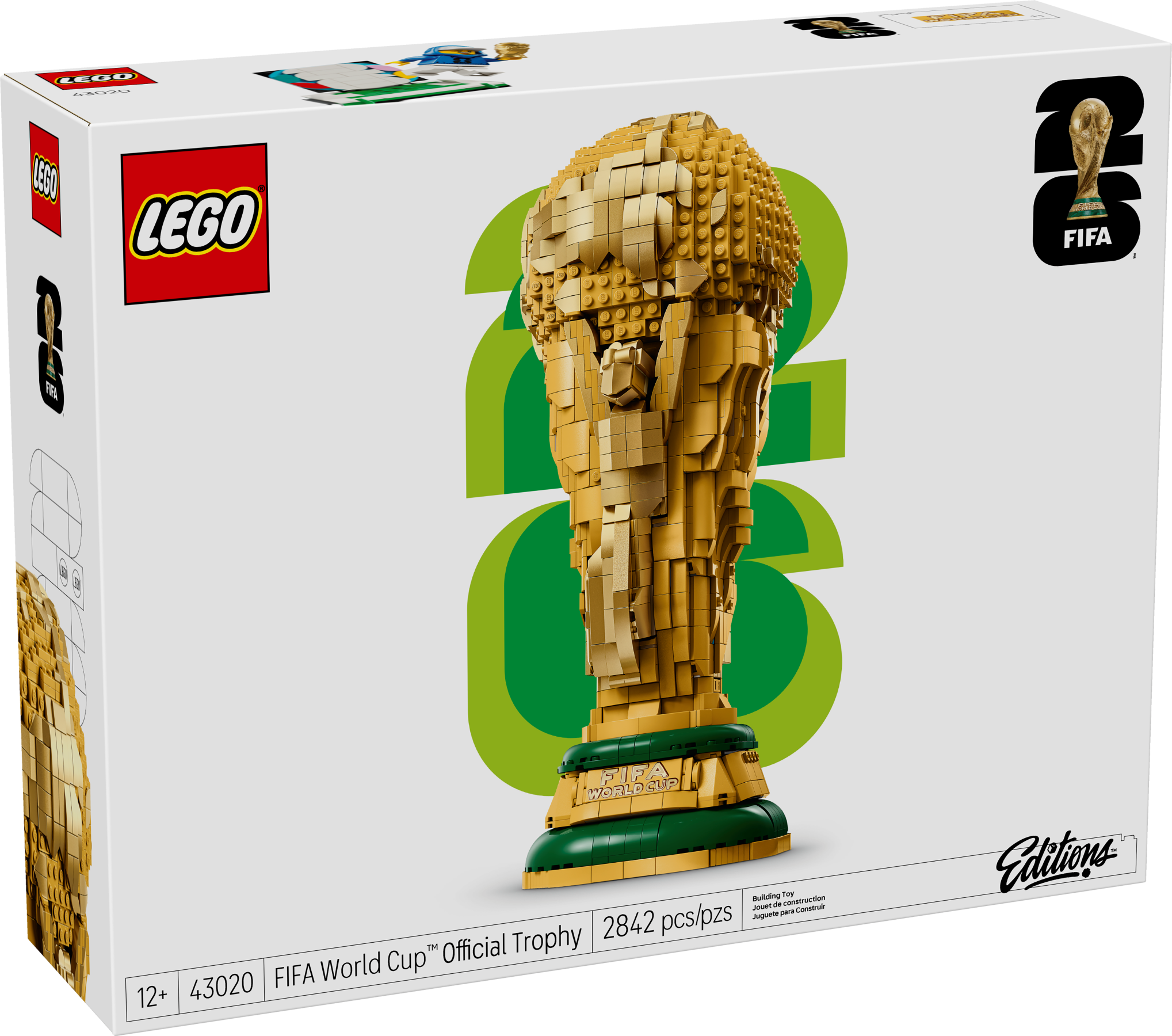 LEGO FIFA World Cup trophy building set 2842 pieces, UK version