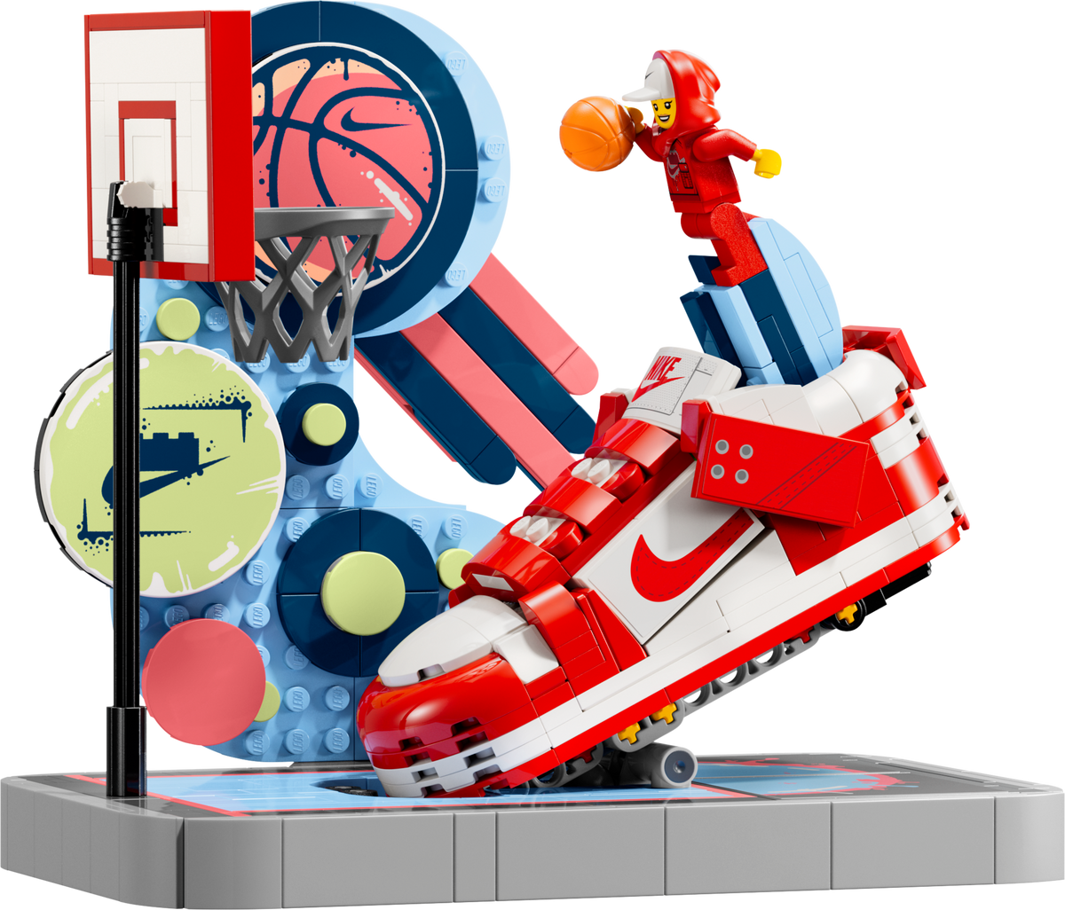 LEGO Nike Dunk Trickshot 454 Pieces model, imported from the UK