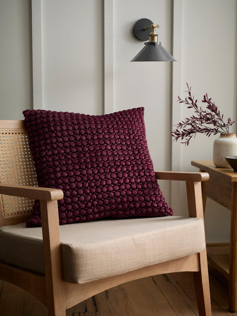 Appletree Olive Bobble Velvet Filled Cushion 55x55cm
