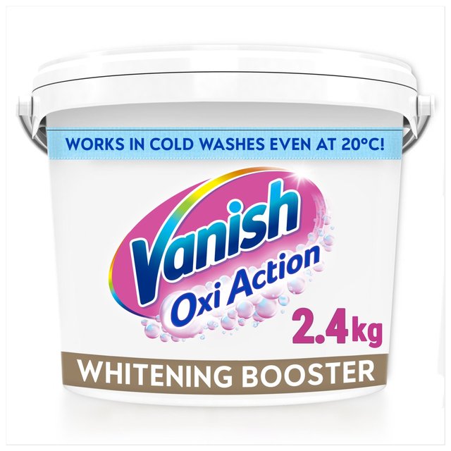 Vanish Oxi Action Fabric Stain Remover Powder Whites    2.4kg