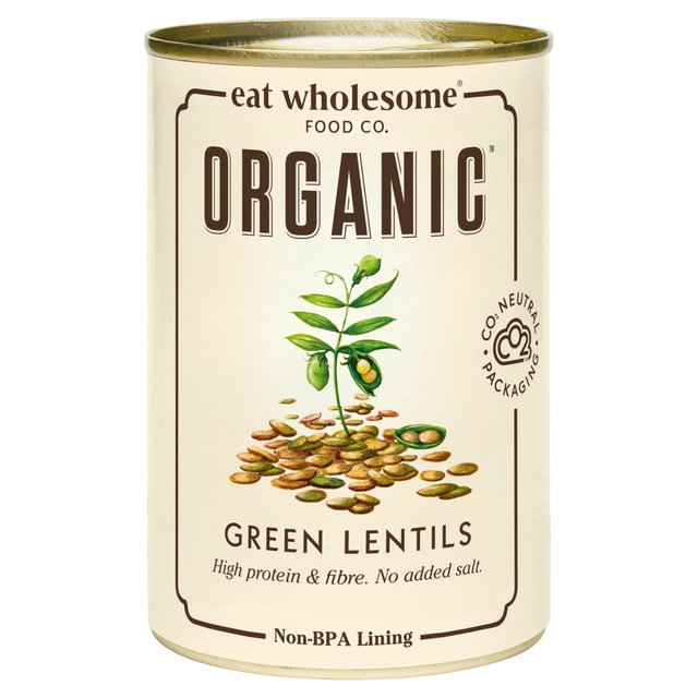 Eat Wholesome Organic Green Lentils   400g GOODS M&S   