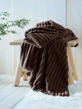 Appletree Chocolate Morritz Faux Fur Bedspread