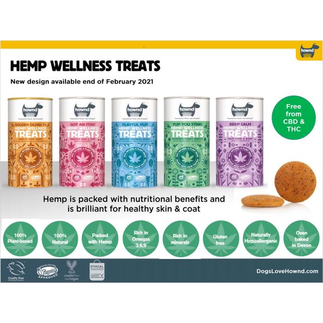 Hownd Got An Itch Hemp Wellness Dog Treats   130g