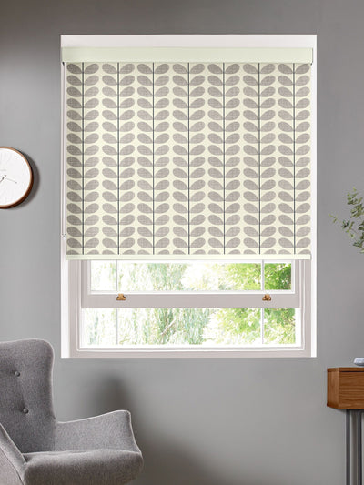 Next Orla Kiely Grey Scribble Stem Made to Measure Roller Blind- Buy online at McGrocer