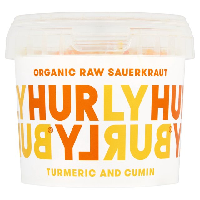 Hurly Burly Turmeric and Cumin Organic Raw Sauerkraut   300g GOODS M&S   