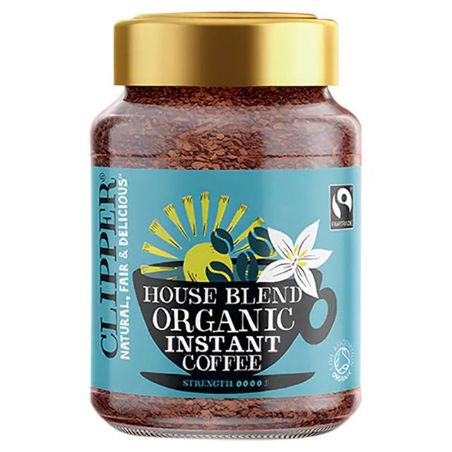 Clipper Fairtrade Organic Instant Medium Roast Arabica Coffee   200g