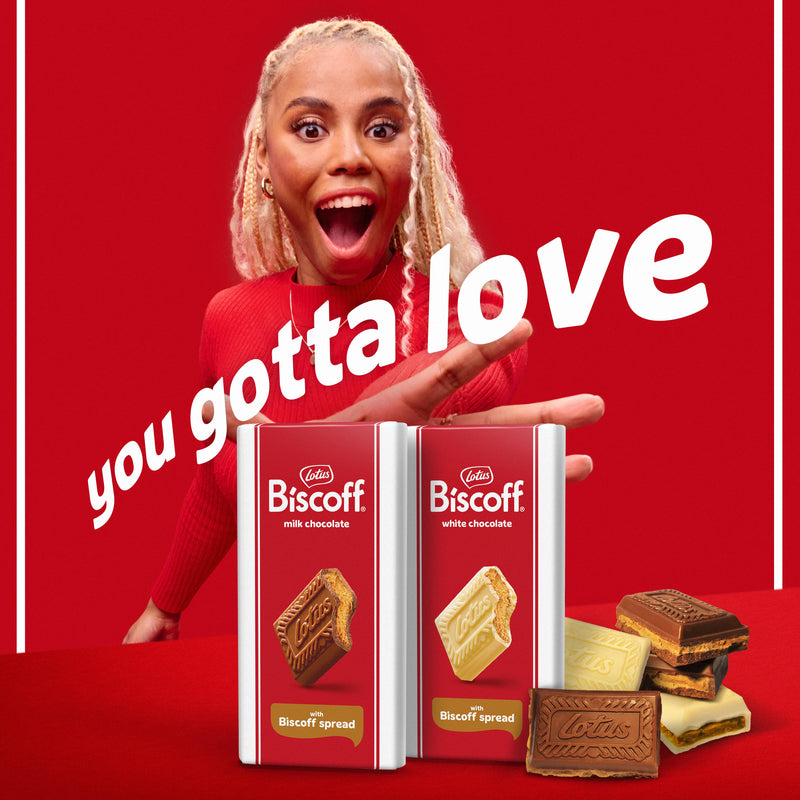 Lotus Biscoff White Chocolate with Biscoff Cream 180g