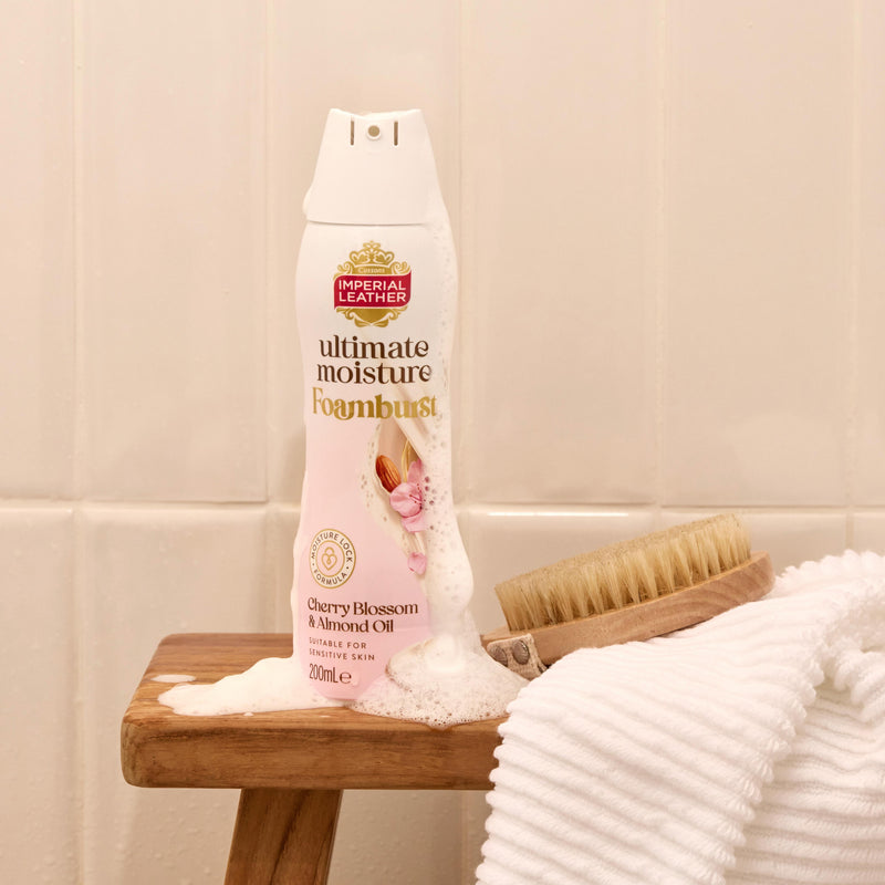 Imperial Leather foamburst body wash cherry blossom almond oil 200ml - British product