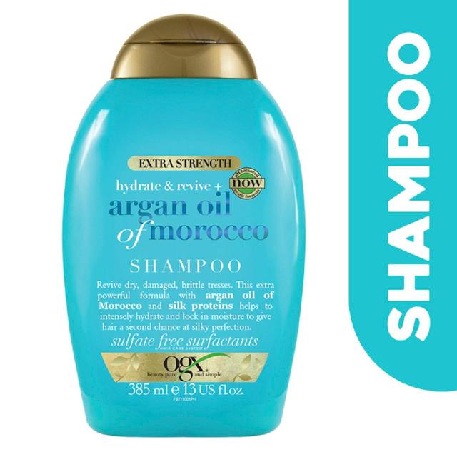 OGX Hydrate & Revive+ Argan Oil of Morocco Extra Strength Shampoo   385ml GOODS M&S   