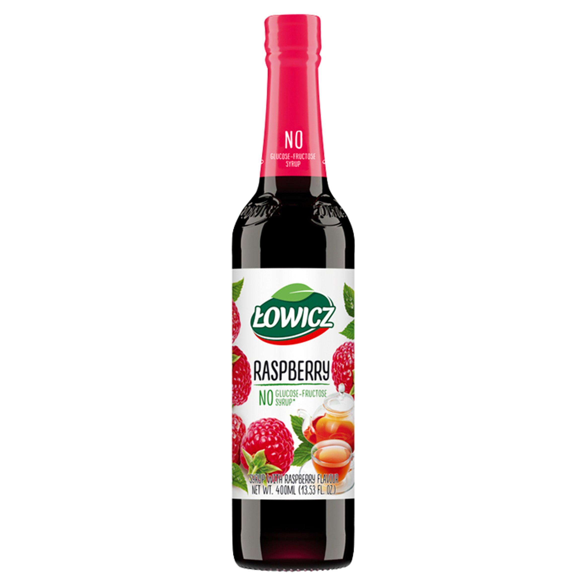 Lowicz Syrup with Raspberry Flavour Drink 400ml Eastern European Sainsburys   