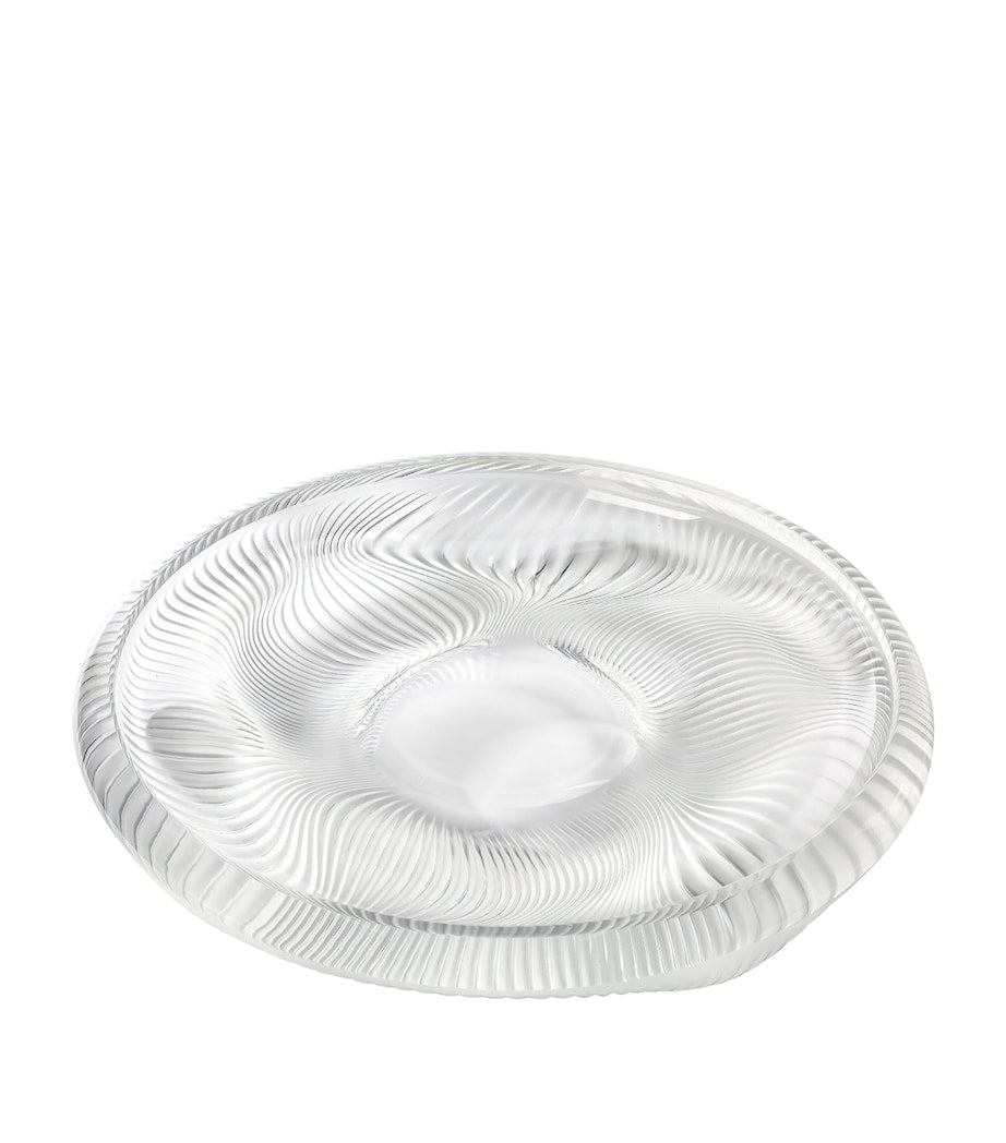 Lalique Alizé crystal bowl 34cm, imported from the UK