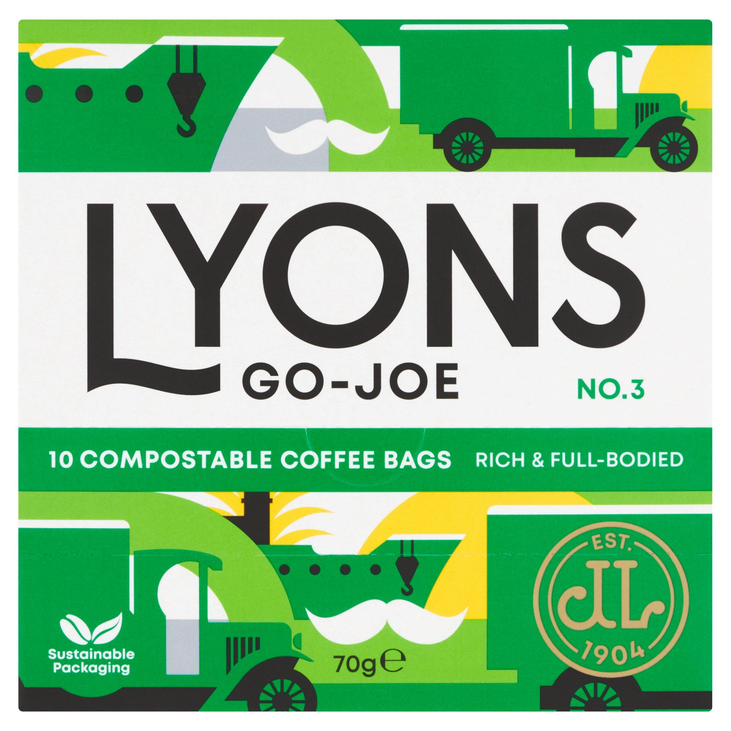 Lyons Go-Joe  Compostable Coffee Bags x10 70g GOODS Sainsburys   