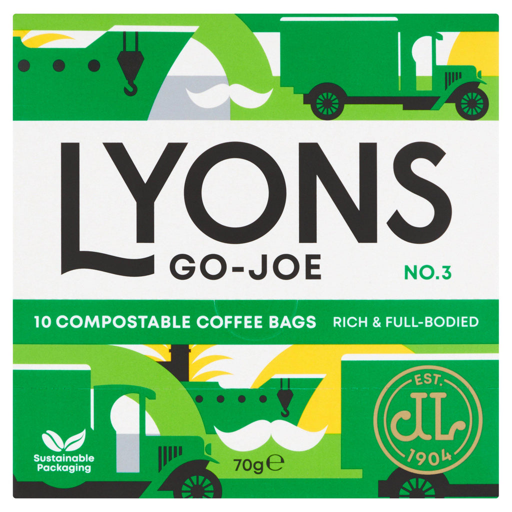 Lyons Go-Joe  Compostable Coffee Bags x10 70g