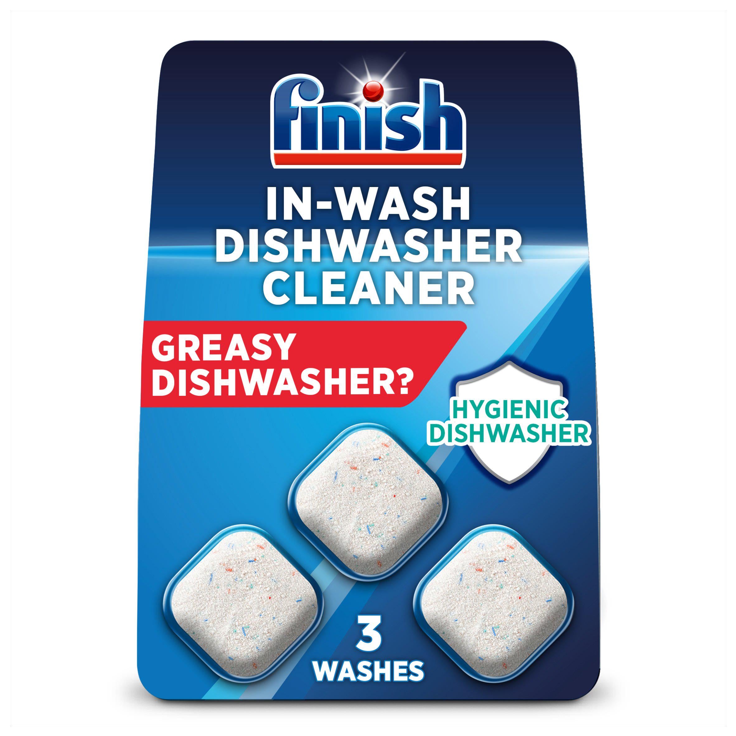 Finish In Wash Dishwasher Cleaner Tablets x3 GOODS Sainsburys   