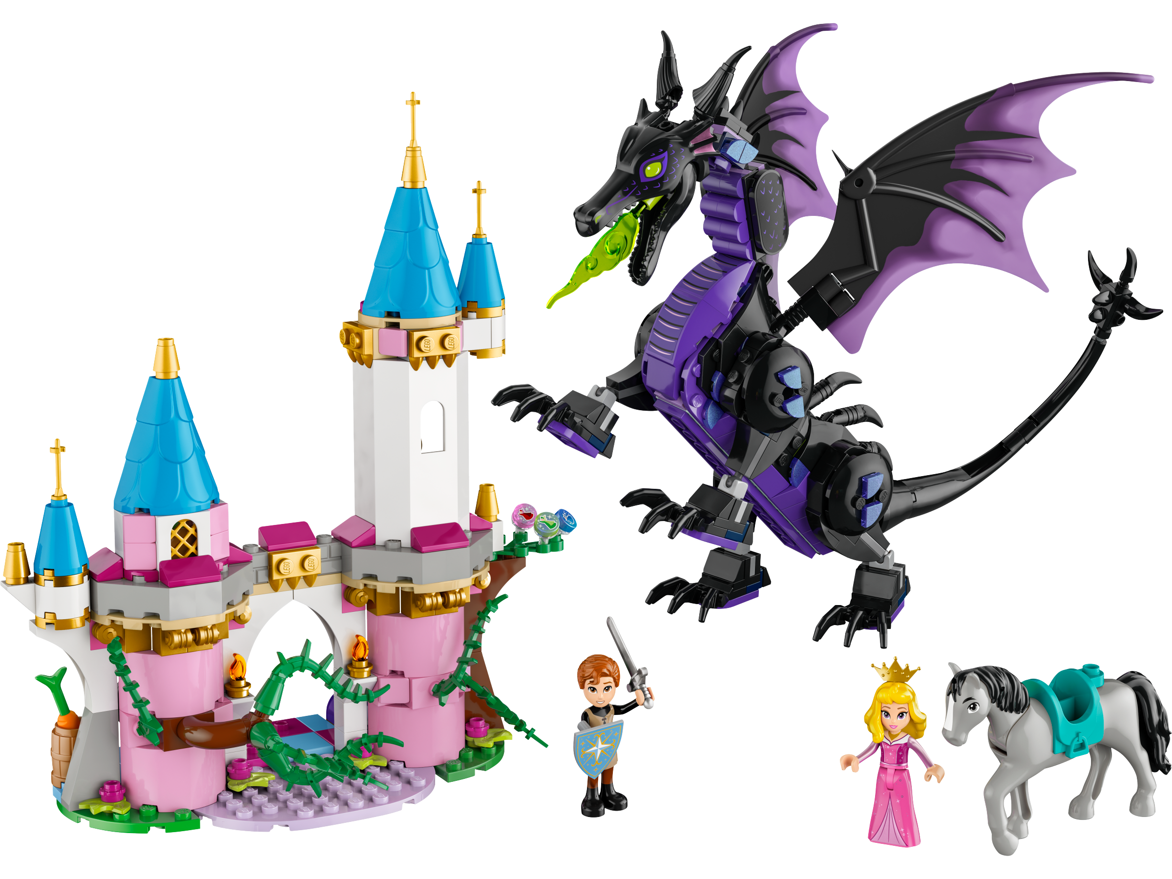 Ensemble LEGO Maléfique, forme de dragon, 583 pièces, importé du Royaume-Uni