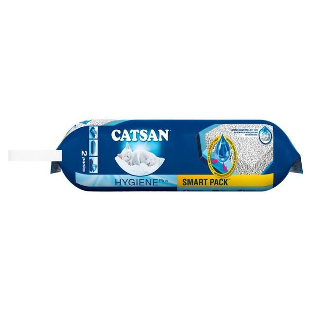 Catsan Hygiene Smart Pack 2x Inlays Cat Litter Dust-Free Litter Tray Liner   2 x 1.9kg GOODS M&S   