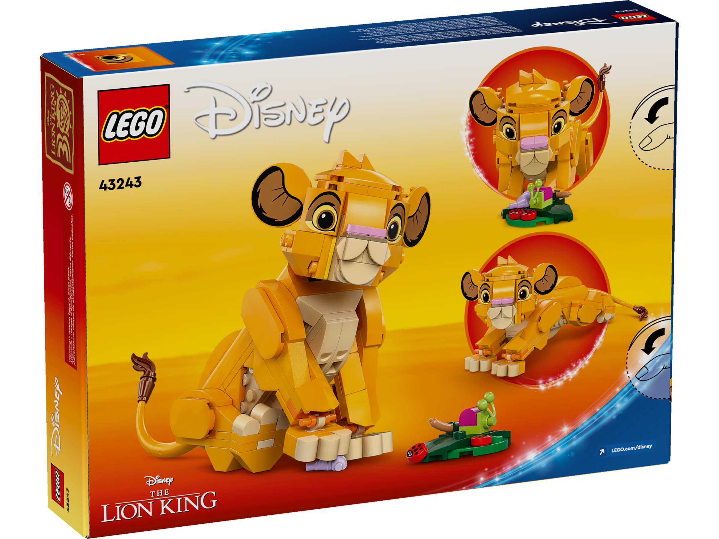 LEGO Simba Lion King Cub Model 222 Pieces (British brand)