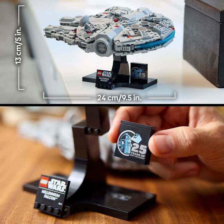 LEGO Star Wars Millennium Falcon 75375 model, UK version
