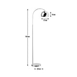 Argos Home Curva floor lamp chrome (British brand)