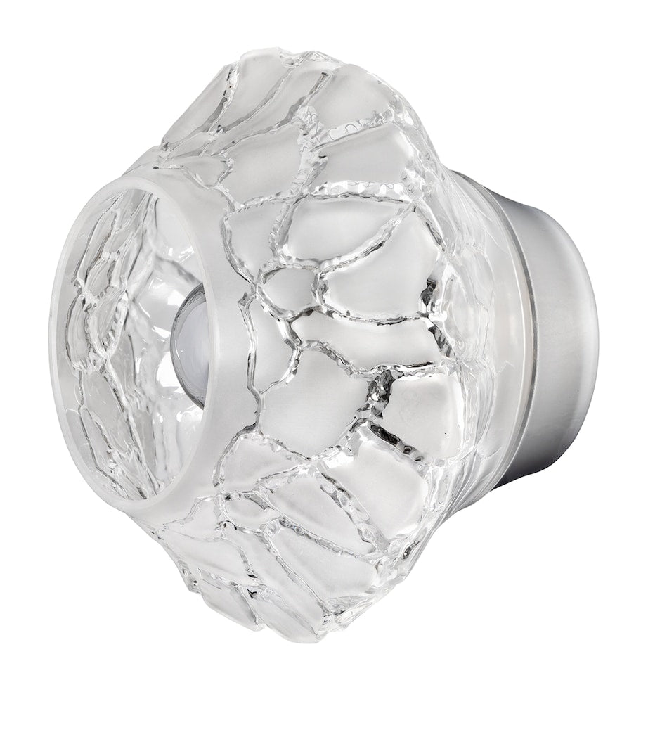 Lalique Caldera crystal wall sconce, UK version