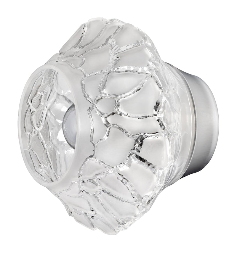 Lalique Caldera crystal wall sconce, UK version