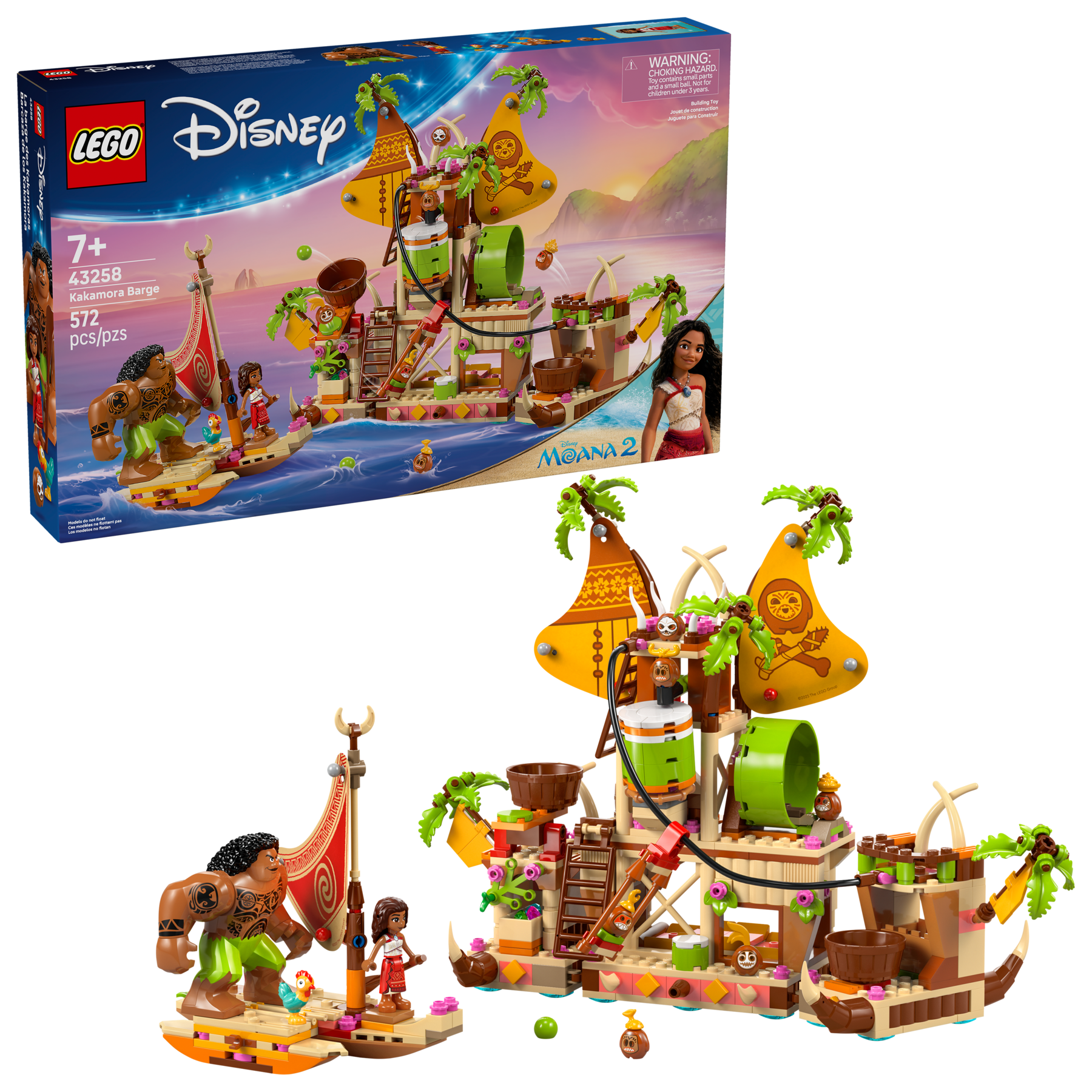 LEGO Kakamora Barge building set from Disney's Moana 2 (British brand)
